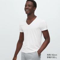 ราคา UNIQLO Uniqlo ชุดชั้นในใส่สบายแขนสั้น456553เสื้อยืดคอวีเทคโนโลยี Airism สีดำสุดเท่ (20153522981)