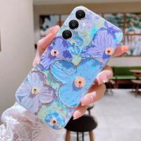 ราคา เคสโทรศัพท์ KONSMART สำหรับ Samsung Galaxy A05s A54 5G A34 5G A24 A14 5G A14 LTE Blu Ray ภาพวาดสีน้ำมันดอกไวโอเล็ตเคสโทรศัพท์สำหรับ A05 A13 5G A13 LTE A23 5G A23 LTE A53 A73ซองนุ่มกันกระแทก4G 5G A52s 