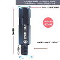 ราคา อะแดปเตอร์กระจกรถจักรยานยนต์ Spirit Beast Kaca Spion Motor พร้อมยกสกรูเหล็กสกรูสแตนเลสการตกแต่งด้วยสีของตกแต่งงานปาร์ตี้ Moto แต่งรถ (20880657691)