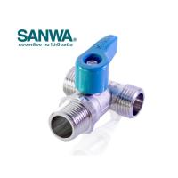 ราคา ทุกแบบ SANWA มินิบอลวาล์วทองเหลือง ขนาด 1 2 ของแท้ 100 วาล์ว วาล์วน้ำ บอลวาล์ว (15048491347)