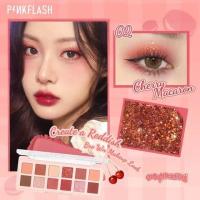 ราคา PINKFLASH 12 Color Glitter Eyeshadow Palette PinkDessert Waterproof High Pigment Long lasting Eye Shadow Powder Makeup Cosmetics (20682239894)