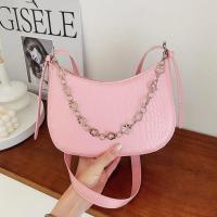 ราคา กระเป๋าสะพายแฟชั่นทรงhobo หนังPUลายCroc No FS 8116 (16181511086)