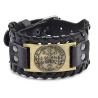 ราคา ZJH สร้อยข้อมือแนวพังก์ของผู้ชายกำไลข้อมือย้อนยุคแบบ All In One กำไลข้อมือหนังแถบรัดข้อมือของผู้ชาย (19367014807)