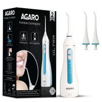 ราคา AGARO Oral Irrigator Portable Cordless Rechargeable 4 Cleaning Modes IPX7 Waterproof with 200ml Watertank Flossing at Home Travel Oral Flosser Dental Flosser for Teeth (16445273907)