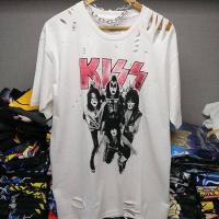 ราคา เสื้อยืดคุณภาพดี เสื้อขาด เสื้อวงวินเทจ อก46 ยาว31 สีขาว สีดำ ไม่มีตะเข็บข้าง cotton100 แฟชั่นชาย หญิง oversize (20385338191)