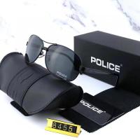 ราคา POLICE Trends 2022 Style Aviation Sunglasses Retro Men Polarized Brand Design Eyewear Male Driving UV400 Anti glare Glasses 8455 Hot selling (19339239094)