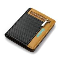 ราคา กระเป๋าสตางค์ผู้ชายแบบสั้นแฟชั่นใหม่คลิปหนีบเงินคาร์บอนไฟเบอร์คลิปหนีบบัตร (21170248624)