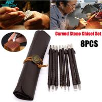 ราคา 8ชิ้นงานหัตถกรรมตราประทับหินไม้ชุดเครื่องมือแกะสลักเครื่องมือแกะสลักแกะสลักไม้เหล็กทังสเตนพร้อมกระเป๋าล้อลากจัดเก็บ (21203297760)
