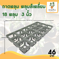 ราคา กระถาง กระถางต้นไม้ ถาดหลุม สี่เหลี่ยม เบอร์ 2 2 5 3 นิ้ว 12 18 30 40 หลุม สีดำ สีขาว สีเทา สีอิฐ (20891371101)