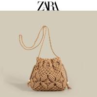 ราคา ZARAˉ กระเป๋าของผู้หญิงระดับไฮเอนด์กระเป๋าถือสตรีสีสดใสวันหยุดสไตล์ชายหาดกระเป๋าฟาง2023ใหม่กระเป๋าสะพายข้างอเนกประสงค์ UNIQLO MIZUNO FL PG (20682064755)