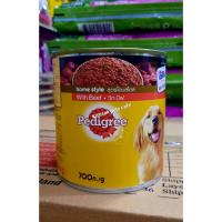 ราคา Pedigree เพดดิกรี กระป๋อง 700g อาหารเปียกสุนัขเพดดิกรี เหมาะสำหรับสุนัขทุกวัย (20528674560)