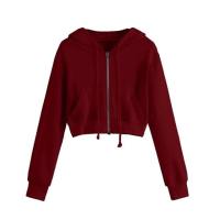 ราคา Zip Up ฤดูใบไม้ร่วงเสื้อฮู้ดสตรีกระเป๋า Crop เสื้อแจ็คเก็ตเล่นกีฬาหญิง Running Coats เสื้อเชิ้ตออกกำลังกายโยคะออกกำลังกายด้านบนเสื้อผ้าใส่ไปยิม (9174049877)