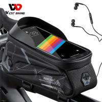ราคา Westขี่จักรยานจักรยานกระเป๋ากันน้ำท่อบนกระเป๋าMTBเครื่องมือจักรยานถนนกระเป๋าเครื่องมือา 7 0 นิ้วโทรศัพท์กระเป๋าหน้าจอสัมผัสด้านหน้ากรอบกระเป๋าอุ (7752706821)