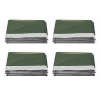 ราคา 4Pack Emergency Blanket Ultra Light Reusable Emergency Mylar Thermal Blanket for Outdoors Camping Hiking Survival (20131468624)