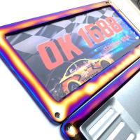 ราคา กรอบป้ายทะเบียนไทเท สแตนเลสแท้ 2 ชิ้น หน้า หลัง V 2 กรอบทะเบียนรถ กรอบป้ายไทเท กรอบป้ายรถยนต์ไทเท (4303108899)