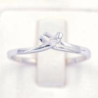 ราคา Lucky Gems แหวนเม็ดเดี่ยวก้านไขว้ เงินแท้92 5 เพชร CZ เกรด Premium เล่นไฟดี ชุบทองคำขาว LKM710 (17973530731)