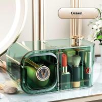 ราคา XINLANYASHE กล่องเก็บเครื่องสำอางค์ กล่องใส่เครื่องสำอางค์ ชั้นวางเครื่องสำอาง กล่องเครื่องสำอาง ชั้นอะคริลิค ชั้นวางเครื่องสำอางค์ กล่องใส่เครื่องสำอางค์มีลิ้นชักในตัว พร้อมฝาปิด กันฝุ่นกันน้ำได้ ชั้