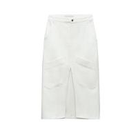 ราคา Zara2 5กระโปรงสั้นสีขาวใหม่ในช่วงฤดูร้อนที่มีกระเป๋าขนาดใหญ่เอวสูงคำเครื่องมือการกรีดกระโปรงทรงตรง9630070 (20244104020)