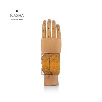 ราคา NASHA MADE IN MARS Watch Exotic Amber กระเป๋าข้อมือหนังงูสีเหลือง (2409918767)