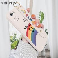 ราคา มีสายรัดข้อมือ Hontinga เคสมือถือ เคสโทรศัพท์ เคส Iphone 5 5s SE 2016กรณี Rainbow Smile Square Original ซิลิโคนนุ่มเหลว Edge ยางมีลวดลายกรณีคลุมทั้งหมดกล้องป้องกันกรณีกลับ (9813597509)