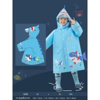 ราคา FUFU SHOP เสื้อกันฝน เสื้อกันฝนเด็ก Rainwear พร้อมกระเป๋าหนังสือ มีแถมสะท้อนแสง เสื้อกันฝนลายปลาฉลาม (18832350939)