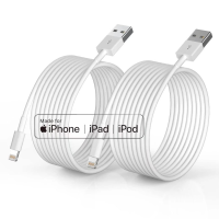 ราคา iPhone Charger Apple MFi Certified 2Pack 6ft Fast Lightning Cable for Long iPhone Cable Cord Apple Charging Cable Cord for iPhone 12 11 Pro 11 XS MAX XR 8 7 6s 6 5S SE iPad Air Original (19573296867)