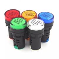 ราคา 1 ชิ้น แลมป์ Pilot lamp LED 22mm ไพล็อตแลมป์ ขนาด 22มิล 12V DC AC 24V DC AC220 VAC ไฟโชว์ (19085359394)