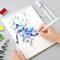 ราคา Bianyo 6PCS Portable Paint Brush Water Color Brush Pencil Soft Watercolor Brush Pen for Beginner Painting Drawing Art Supplies (10557046736)
