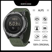 ราคา NORTH EDGE ALPS Original Mens Carbon Fiber Compass Metronome Watch Swimming watch 50M Waterproof (19733237359)