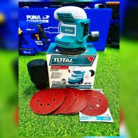 ราคา TOTAL เครื่องขัดกระดาษทรายกลม รุ่น TROSLI 2001 5นิ้ว 20 โวลล์ แถมฟรี กระดาษทราย 5 แผ่น เครื่องขัด ขดลวดทองแดง ขัดพื้น จัดส่ง KERRY (10767880614)
