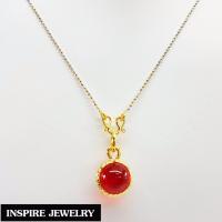 ราคา Inspire Jewelry ชุดเซ็ท สร้อยคอทอง และจี้เพชรพญานาค มณีใต้น้ำ สีแดง เรียบหรู นำโชค เสริมดวง พร้อมกล่องทอง (116650899)