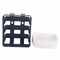 ราคา เตรียมแผ่น PP Multilayer Multifunctional ในครัวเรือนผักผลไม้เตรียมถาดสำหรับ Hotpot Blue 6 ชั้น (21230259332)