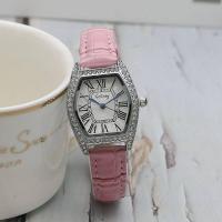 ราคา GOGOEY นาฬิกาควอทซ์สำหรับผู้หญิงสีแดงเข็มขัดตาข่ายเคสเงินหรูหราไฟนาฬิกาผู้หญิงพลอยเทียมแฟชั่น4474 (19450520508)