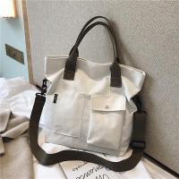ราคา กระเป๋าผ้าใบสำหรับผู้หญิง กระเป๋ากระเป๋าถือสะพายไหล่สีทึบกระเป๋านักช้อปกระเป๋าพาดลำตัวลำลองสำหรับผู้หญิง (21170270959)