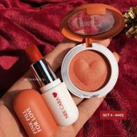 ราคา N402 Nee cara นีคาร่า อายแชโดว์ดินน้ำมัน ลิปสติกเนื้อแมท โทนส้มอิฐมีให้เลือก5เบอร์ (7746155773)