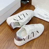 ราคา HH คุณภาพสูง Valentino รองเท้าผ้าใบลําลอง ส้นแบน ผ้าเรยอน พิมพ์ลายตัวอักษร 3D สีขาว แฟชั่นสไตล์เกาหลี สําหรับสตรี (19762596234)