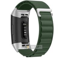 ราคา สายรัดข้อมืออัลไพน์สำหรับ Fitbit Charge 5 4 3สายสายรัดระบายอากาศไนลอนทนทานสำหรับสายรัดข้อมือ Fitbit Charge 5 (18633124480)