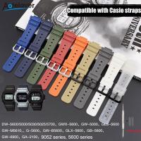 ราคา Aotelayer 16มิลลิเมตรสายนาฬิกาสำหรับ Casio G Shock DW 6900 5600 GW M5610 DW 5600E GA 2100ที่มีสีสันเรซิ่นยางข้อมือวงอุปกรณ์เสริมสร้อยข้อมือ (16249537129)