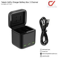 ราคา Telesin GoPro Rechargeable Battery for GoPro Hero 12 11 10 9 Charger Battery Box 3 Channel แบตโกโปรพร้อมแท่นชาร์จ (20583322053)