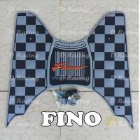 ราคา วางเท้า YAMAHA FINO มอเตอร์ไซค์ ฟีโน่ แผ่นยางรองเท้า fino ลาย บาร์โค๊ด สีเทา ดำ โปรถูกๆ (9113245021)