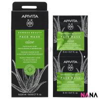 ราคา APIVITA Moisturizing Refreshing Face Facial Mask Aloe 12 x 8ml (17674035003)