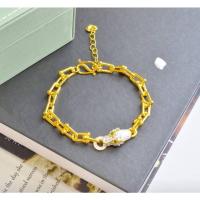 ราคา COD สร้อยข้อมือทองชุบ สร้อยข้อมือทองไมครอน สร้อยข้อมือชุบทองแท้ นาคแท้ เงินแท้ ฟรีไซต์ ใส่ได้ตั้งแต่ยาว 14 19cm 1 เส้น (19715465163)