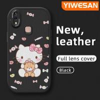 ราคา YIWESAN เคสกรณีสำหรับ Vivo Y85 V9Youth V9 Pro Y66 V5 V5s V5 Lite Y67 เคสกรณีการ์ตูนน่ารักคิตตี้แมวบางออกแบบใหม่ Patten หนังนุ่มเลนส์ด้านหลังกล้องป้องกันกรณีกันกระแทกปลอก (16751464260)