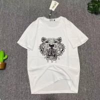 ราคา Kenzo อุตสาหกรรมหนักหัวเสือเสื้อยืดแบบหลวมปักแขนสั้นสีดำและสีขาว (21014393130)