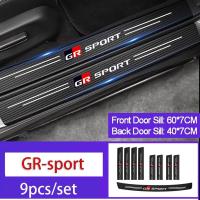 ราคา Car door sill side pedal scratch sticker Trunk protection carbon fiber thickened leather sticker for Toyota GR sport VIos Yaris Corolla Cross Wish Revo CHR Avanza Fortuner Rush (18284216237)
