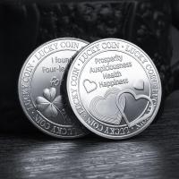 ราคา เส้นผ่านศูนย์กลาง 4 ซม เหรียญกษาปณ์ที่ระลึกแห่งความรัก เหรียญโคลเวอร์สี่แฉกนำโชค และเหรียญตราหัวใจ (15286823500)
