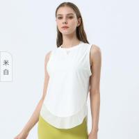 ราคา 2023 New Lulu Yoga Top Womens Mesh Panel Quick Dry Ice Tank Top 2329 (18149758966)
