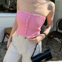 ราคา ? ? ? ? ? ? ? ? ? ? Strapless fluffy top 330 ฟรีส่ง โดดเด่นไม่ซ้ำใคร ใส่กับอะไรก็จึ้ง เกาะอกกระดุมหน้า ไหมพรม on season (17647885175)