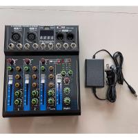 ราคา mixer 4 channel มิกเซอร์ 4 ช่อง Live Mixing Studio Audio Sound Mixer Console เครื่องผสมเสียง USB ฺBLUETOOTH รุ่น F4BT USB Aone (18875636131)
