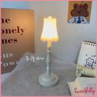 ราคา Sweet Belly โคมไฟตั้งโต๊ะย้อนยุค LED โคมไฟข้างเตียง ขนาดเล็ก LED light (18424445149)